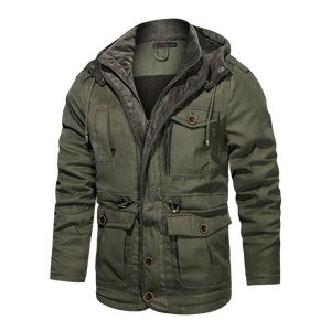 Jacket Men Cotton Casual Parkas Jacket Coat Men Brand Loose Parkas