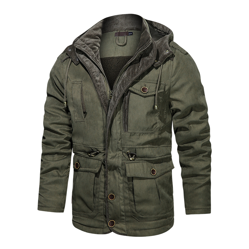 Jacket Men Cotton Casual Parkas Jacket Coat Men Brand Loose Parkas