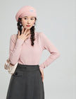 Women's Early Autumn V-neck Long-sleeved Knitted Base All-matching Top