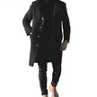 Men Winter Long Woolen Overcoat Youth Casual Jacket Man Coat