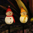 Outdoor LED Solar Snowman Light Landscape Lamp Decorations Lawn Lamp Christmas Series Cartoon Snowman Ground Lamp Garden Lamp