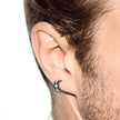 Electric Color Stainless Steel Titanium Steel Stud Earring For Men Ear Clip