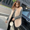 Fox Fur Vest Women's Mid-length Coat