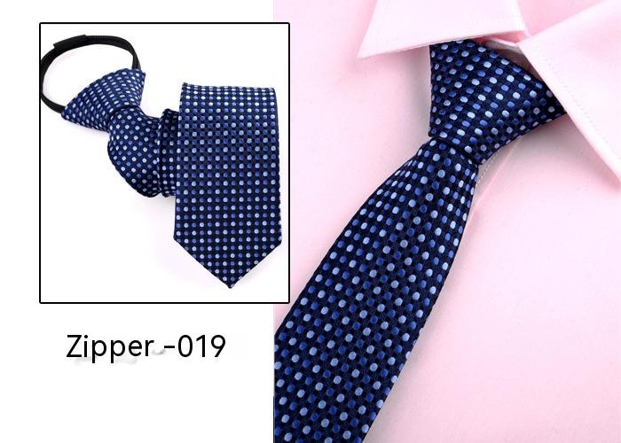 Men's Business Tie 6cm Collar Pull Peels Zipper Tie