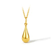 Women's 18K Water Drop 3D Pendant Necklace