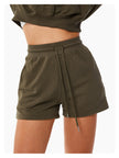 Drawstring Loose Sports Shorts For Women