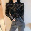 Alpscommerce Retro Sexy Lace Top Women