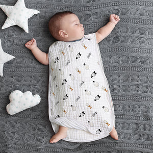 Cotton Gauze Sleeveless Vest Newborn Children's Sleeping Bag