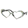 European And American New Peach Heart Diamond Sunglasses Female Cute Cat Eye Heart Shape