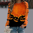 Print Sweatshirt Long Sleeve Pullover Tops Women