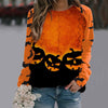 Print Sweatshirt Long Sleeve Pullover Tops Women