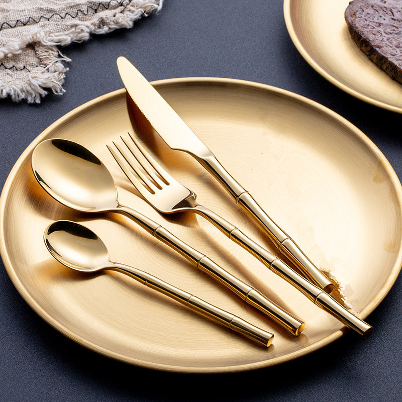 Golden Western Steak Cutlery Set Spoon