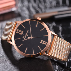 Fashion Simple Ladies Mesh Strap Quartz Watch