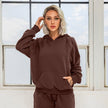 Women's Plus Fleece Padded Long-sleeved Sweater Suit