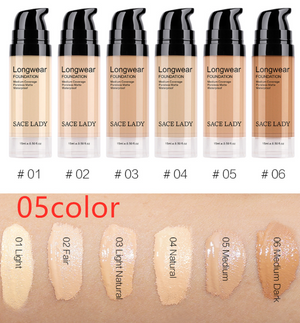 Liquid Foundation Natural Concealer Long Lasting Moisturizing Waterproof Sweat