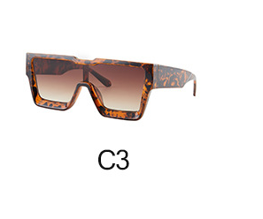 Personalized Sunglasses Trendy One-piece Frame Glasses