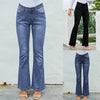 High-waist Stretch Distressed And Thin Wide-leg Pants