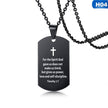 Men's Chain Round Neck Stainless Steel Bible Necklace Boy Gift