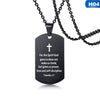 Men's Chain Round Neck Stainless Steel Bible Necklace Boy Gift