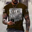 3D Digital Round Neck Short Sleeve T-Shirt