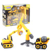 Build Set Of 2+1 Take Apart Construction Trucks Assembly Toy Children's Set