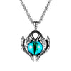 Fashion Devil Eyes Stainless Steel Necklace Jewelry For Men And Women