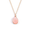 Simple Water Drop Pendant Fashion Sweet Crystal Cluster Necklace
