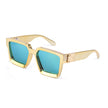 Diamond-studded Big Square Sunglasses Women