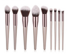 Wooden handle champagne gold makeup brush foundation brush beauty makeup kit