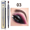 Toothbrush head double eyebrow pencil