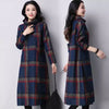 Woolen Dress Large Size Retro Plaid Autumn And Winter