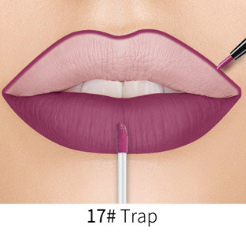 Lip Liner Matte Nonstick Cup Liquid Lipstick Double Lip Gloss Pen