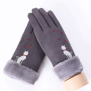 Women Touch Screen Driving Gloves 81C