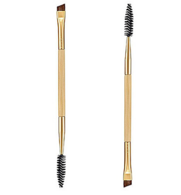 Bamboo handle double eyebrow brush Eyebrow brush   eyebrow comb Eyebrow brush Eyelash brush dual purpose brush