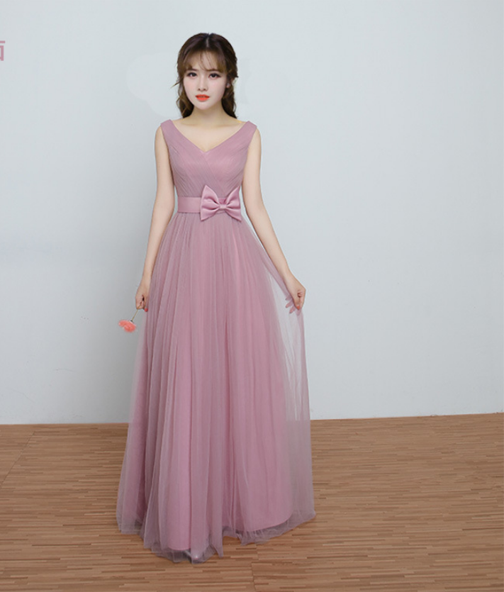 new wedding bridesmaid dress sisters outfit thin long color dress bridesmaid dress