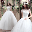 wedding dress, large size wedding dress, custom show thin wedding dress