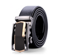 Men's leather business soft leather automatic buckle belt leather