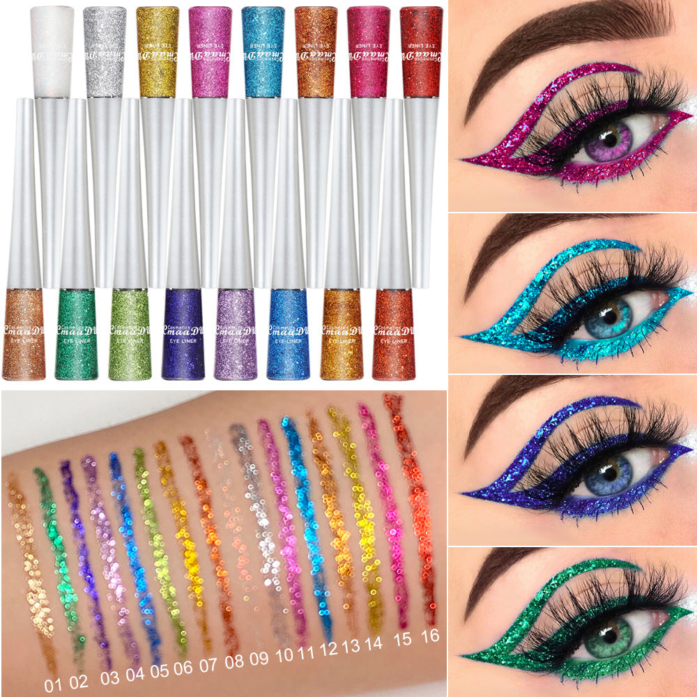 Multicolor Glitter Powder Liquid Eyeliner