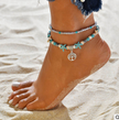 Yoga Anklet Turtle Bracelet Beach Pendant Starfish Pearl Retro Turtle Anklet