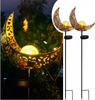 LED Solar Flame Light Metal LED Garden Light Flame Effect Lamp Waterproof Outdoor Lights Landscape Lights Solar Decorative Light