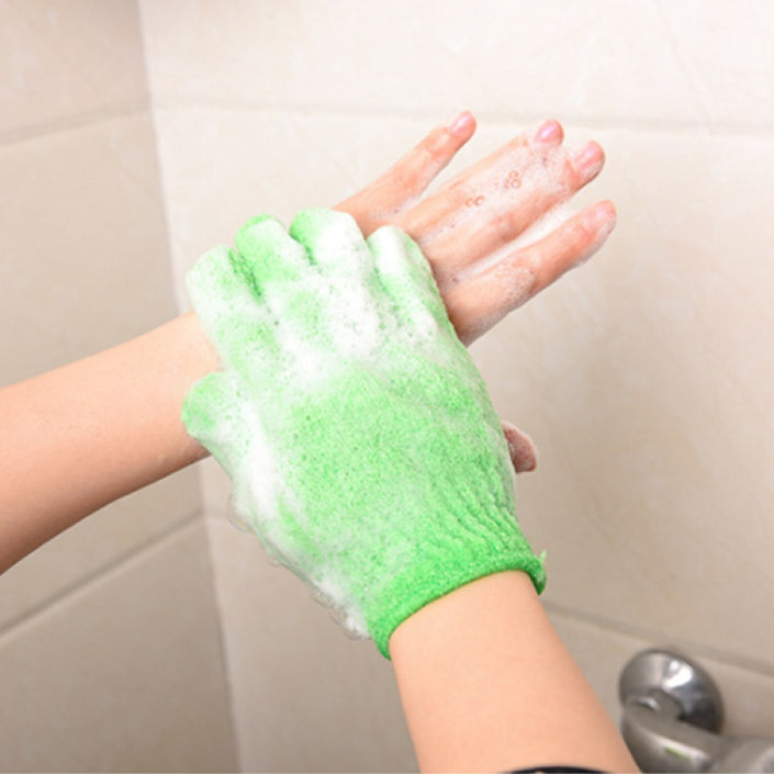 Bath towel gloves Candy color mud towel Bathroom glove bath towel