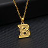 26 letters gold-plated pendant necklace