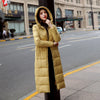 Women's thick over-the-knee plus size cotton coat