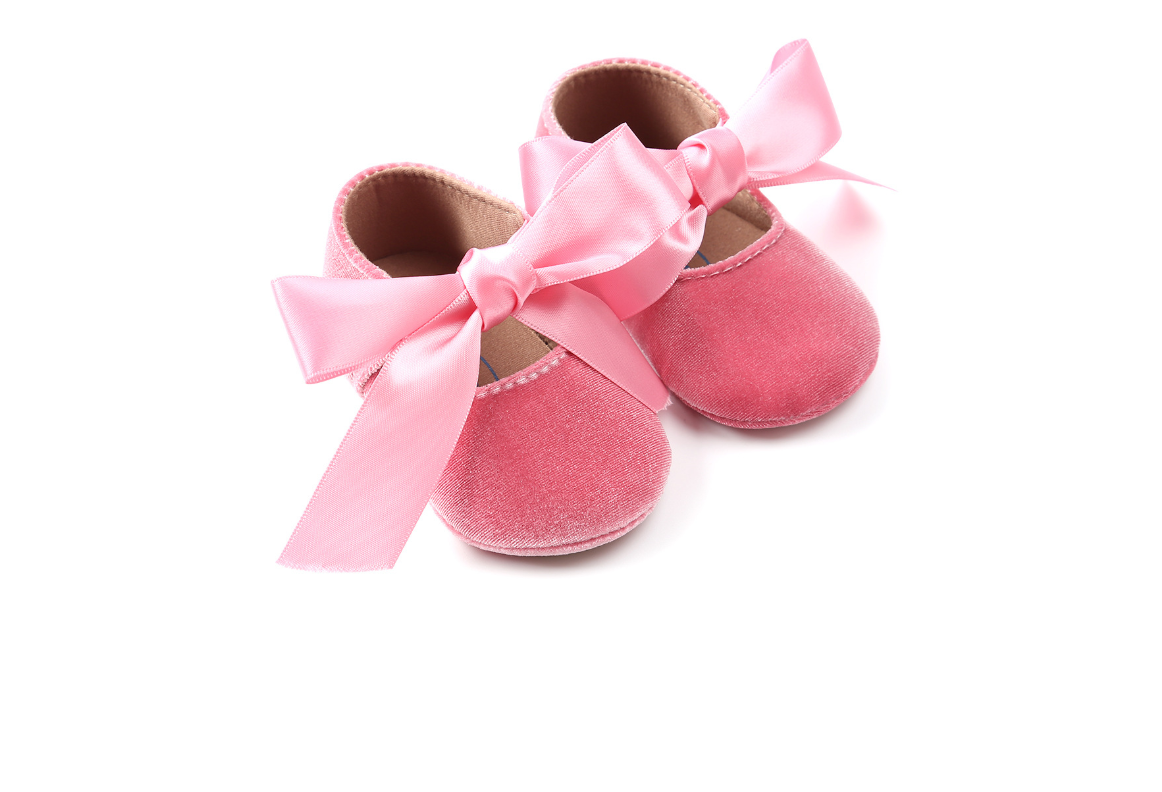 Ribbon Spring and Autumn Baby Princess Shoes Baby Shoes Soft Slip Toddler Shoes Baby Shoes