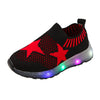 Children's Light Shoes Girls Casual Shoes Girls Flying Weaving Shoes Stars Shoes Shoes Children's Shoes Net Shoes