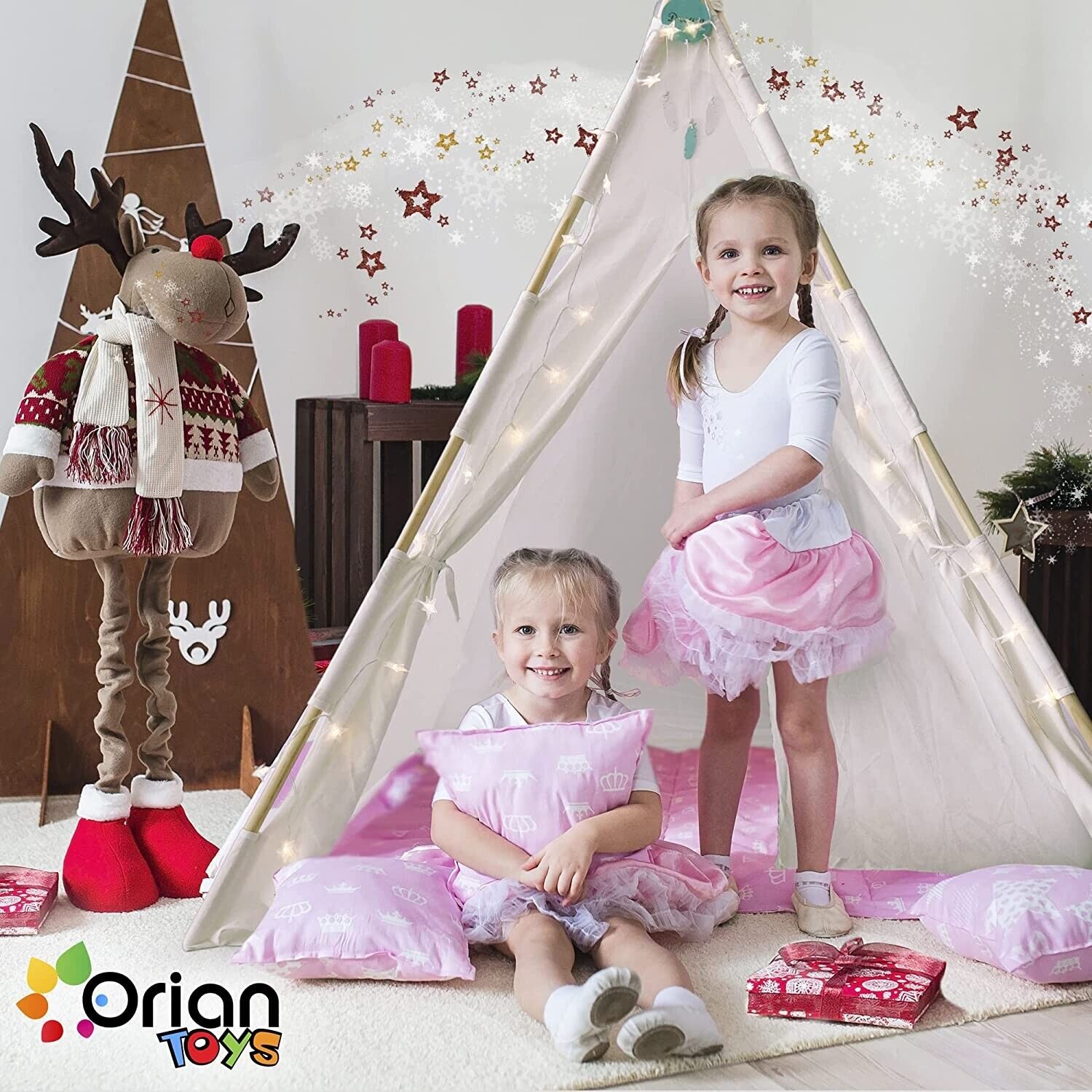 LARGE Indian Teepee Tent Play House For Kids Children Bedroom