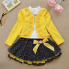 0-9Y Ruffle Tracksuit kids clothes sets for Hooded Children