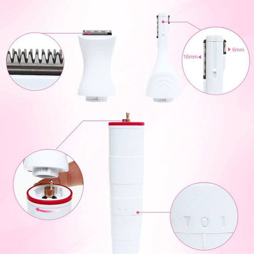 Multifunctional hair trimmer epilator