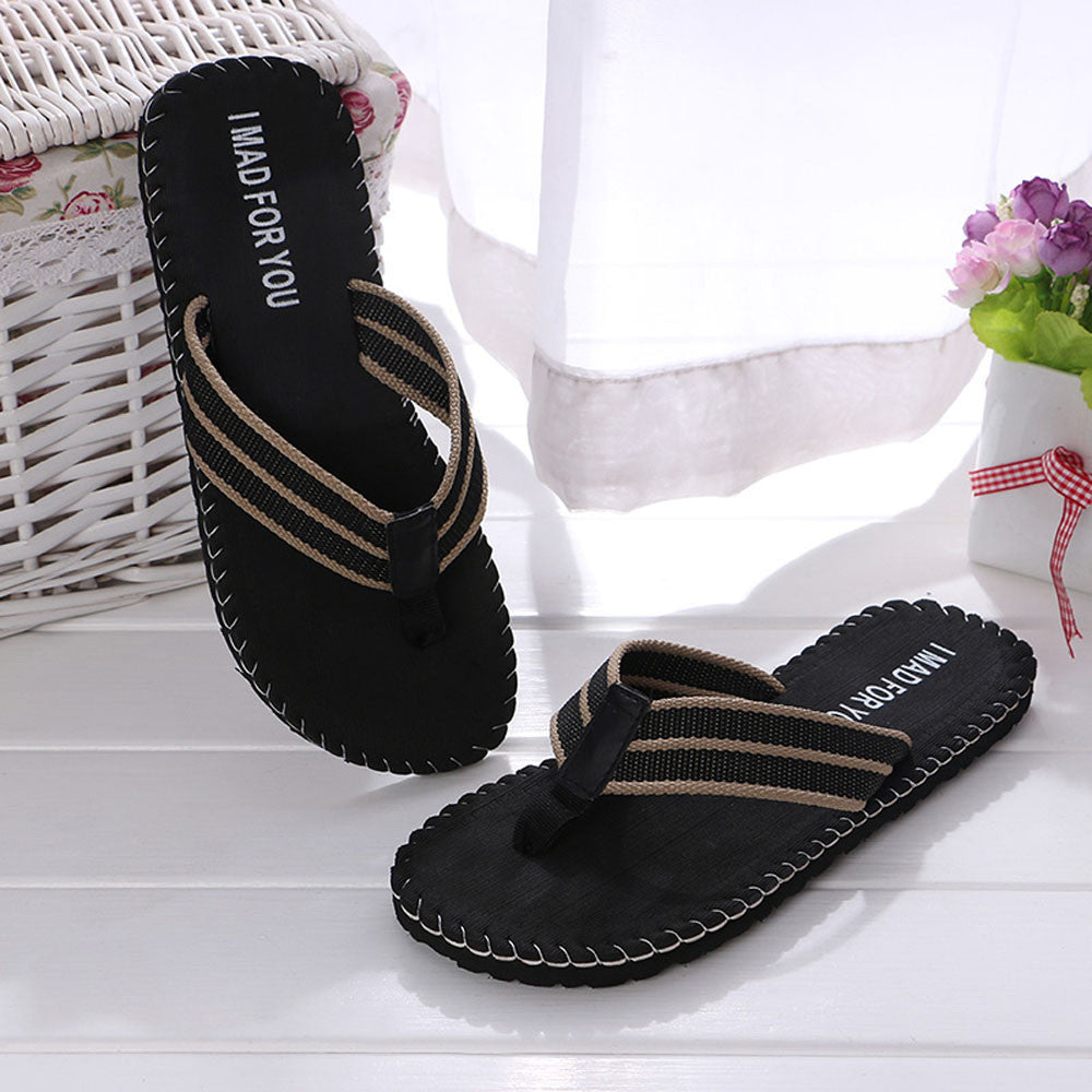 Summer couple beach slippers