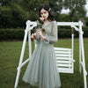 Green wedding banquet sister group dress